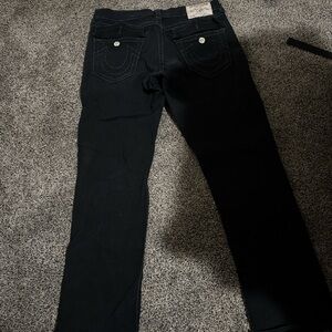 True Religion Men's Black Bootcut Jeans